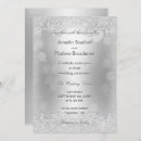 Search for faux silver wedding invitations Sparkle