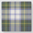 Search for green white pattern coasters Tartan