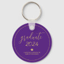 Search for purple graduation rounded key rings Elegant