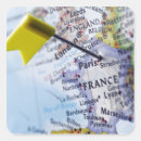 Search for map pin stickers Close up