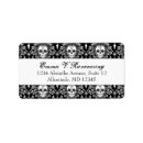 Search for day of the dead return address labels Black