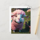 Search for funny sheep postcards Ai generated