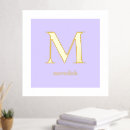 Search for foil gold posters Monogrammed