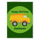 Search for dump truck birthday cards Yellow