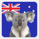 Search for australian flag stickers Red