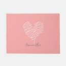 Search for heart doormats Pink