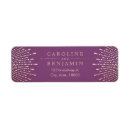 Search for gold and silver return address labels Vintage