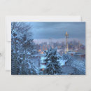 Search for winter cityscape cards Space needle
