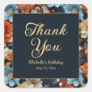 Search for blue flower thank you stickers Botanical