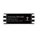 Search for christian cross return address labels Minister