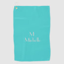 Search for turquoise golf towels Monogrammed
