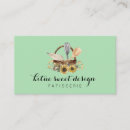 Search for cake decorating business cards Watercolor