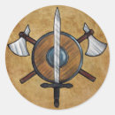 Search for middle ages stickers Warrior
