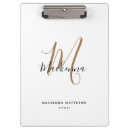 Search for monogram clipboards Elegant script
