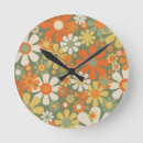 Search for flower clocks Retro