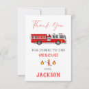 Search for fire truck thank you cards Fireman