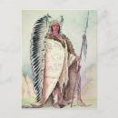 Search for native american postcards headdress