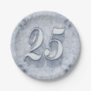 Search for 25th silver anniversary plates Birthday