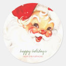 Search for retro santa claus stickers Watercolor