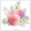 Search for pink dahlia stickers Botanical