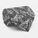Search for 1980s retro ties Black and white