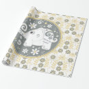 Search for yellow floral wrapping paper White