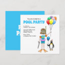 Search for cute penguins square invitations Party
