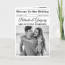 Search for retro wedding programmes Modern