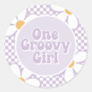 Search for purple daisy stickers Retro