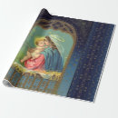 Search for baby jesus wrapping paper Blue