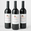 Search for baptism wine labels Watercolor