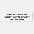 Search for ambulance bumper stickers Paramedic