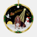 Search for basset hound christmas tree decorations Pets