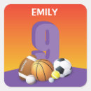 Search for 9th birthday party stickers Sports