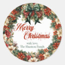 Search for green ribbon stickers Merry christmas