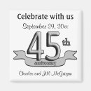 Search for 45th anniversary party invitations Silver