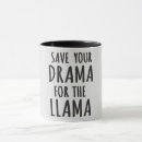Search for save the drama mugs Llama