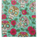 Search for skull shower curtains Illustration