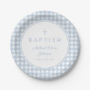 Search for blue gingham plates Cross