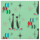 Search for mid century modern fabric Atomic era