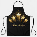 Search for gold stars aprons Glowing