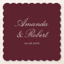 Search for burgundy coasters Elegant