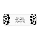 Search for black white cow return address labels Animal