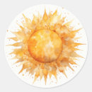Search for sunshine stickers Watercolor sun