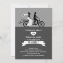Search for tandem bike wedding invitations Modern