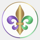 Search for mardi gras fleur de lis stickers Gold
