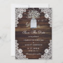 Search for babys breath save the dates Mason jar