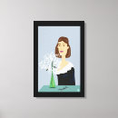 Search for snowflakes canvas prints Blue