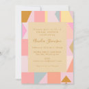 Search for geometric bridal shower invitations Colourful