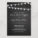 Search for string lights engagement party invitations Chalkboard